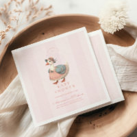 Roze Gekke Gans Baby shower