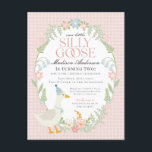 Roze Gekke Gans Bloemen Gingham Verjaardagsfeest Briefkaart<br><div class="desc">Een gekke gans is nog een jaar ouder. Dit Gekke Goose Party Decor Collectie is ideaal voor het vieren van je lieve kleine meisje! Met een schattige gekke gans, pastelbloemen en zachte gingmatronen is dit collectie ideaal voor het toevoegen van een vleugje speelse elegantie aan elk feest. Of het nu...</div>