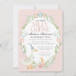 Roze Gekke Gans Bloemen Gingham Verjaardagsfeest Kaart<br><div class="desc">Een gekke gans is nog een jaar ouder. Dit Gekke Goose Party Decor Collectie is ideaal voor het vieren van je lieve kleine meisje! Met een schattige gekke gans, pastelbloemen en zachte gingmatronen is dit collectie ideaal voor het toevoegen van een vleugje speelse elegantie aan elk feest. Of het nu...</div>