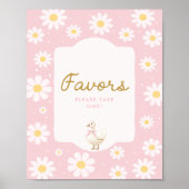 Roze Gekke Gans en Daisy Favors Poster (Voorkant)