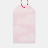 Roze Gekke Gans Verjaardagsgunst Cadeaulabel (Achterkant)