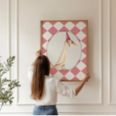 Roze Gekke Goose Kwekerij Wall Art Print