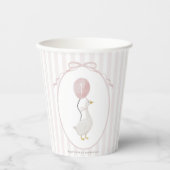 Roze Gekke Goose Paper Cup Papieren Bekers (Voorkant)