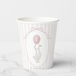 Roze Gekke Goose Paper Cup Papieren Bekers