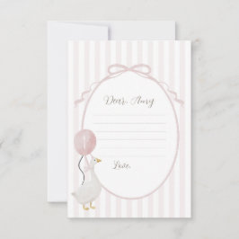 Roze Gekke Goose Time Capsule Kaart