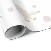 Roze Gekke Goose Wrapping Paper Cadeaupapier (Rol Hoek)