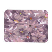 Roze gekleurde bloemen om het even welke kleur magneet (Horizontaal)