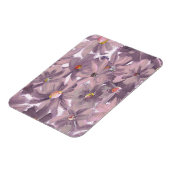 Roze gekleurde bloemen om het even welke kleur magneet (Linkerzijde)