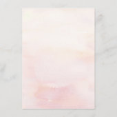 Roze Gekleurde Bloemen Trouwinformatie Informatiekaartje (Achterkant)