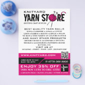 Roze gekleurde Logo, broze winkel, gepantserde win Flyer (Enkel)