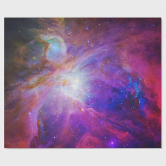 Roze gekleurde Orion Nebula Cadeaupapier (Vlak)