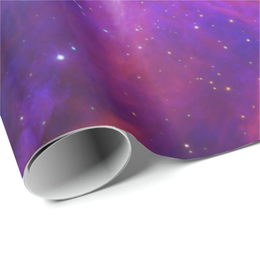 Roze gekleurde Orion Nebula Cadeaupapier (Rol Hoek)