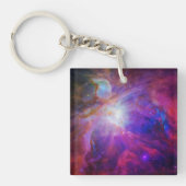 Roze gekleurde Orion Nebula Sleutelhanger (Voorkant)