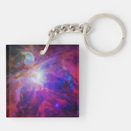 Roze gekleurde Orion Nebula Sleutelhanger (Achterkant)