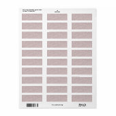 Roze gekleurde perkament textuur achtergrond etiket (Full Sheet)