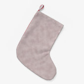Roze gekleurde perkament textuur achtergrond kleine kerstsok (Voorkant (Hangend))