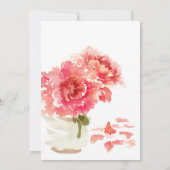 Roze gekleurde pinda's Bachelorette Party Kaart (Achterkant)