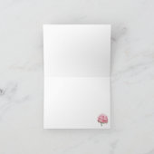 Roze gekromde schade Dank je wel Kaart (Binnen)