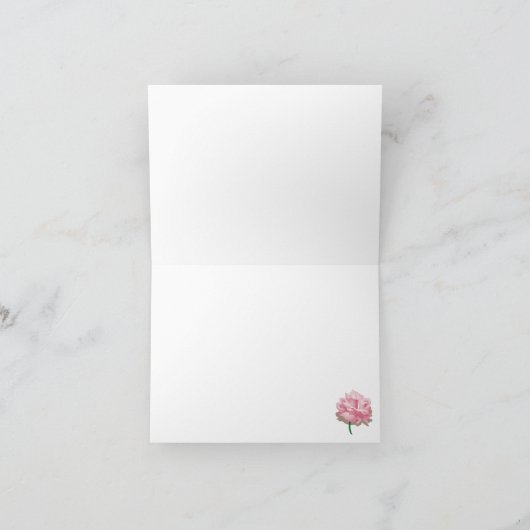 Roze gekromde schade Dank je wel Kaart (Binnen)