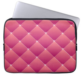 Roze gelaagd laptop sleeve