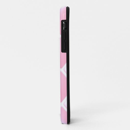Roze gelaagde diamantpatroon Case-Mate iPhone case (Achterkant/links)