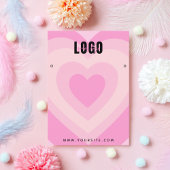 Roze gelaagde hardesoorts bootst juwelen beeldsche visitekaartje