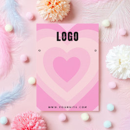 Roze gelaagde hardesoorts bootst juwelen beeldsche visitekaartje