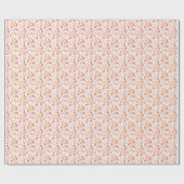 Roze & Gele Aquarel Keitjes Cadeaupapier (Vlak)