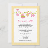 Roze gele baby sprinkhaankreeften kaart (Voorkant)