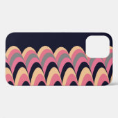 Roze gele, blauwe, stijlvolle patroon Case-Mate iPhone case (Achterkant (horizontaal))