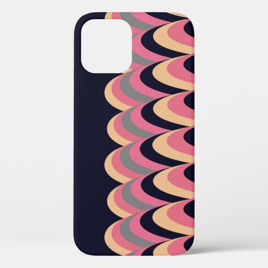 Roze gele, blauwe, stijlvolle patroon Case-Mate iPhone case (Achterkant)