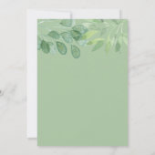 Roze Gele Bloemen Huwelijksuitnodiging Kaart (Achterkant)