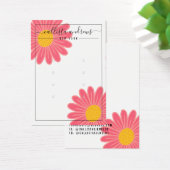 Roze gele bloemen Kaart met meerdere oormerken (Bureau)