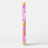 Roze gele bloemen naadloze achtergrond Case-Mate iPhone case (Achterkant / Rechts)