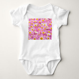 Roze gele bloemen naadloze achtergrond romper