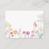 Roze Gele Bloemtuin Visitekaartje (Achterkant)