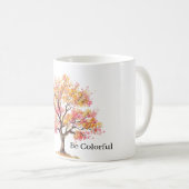 Roze Gele Boom Koffiemok (Voorkant rechts)
