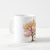 Roze Gele Boom Koffiemok (Voorkant links)