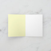 Roze gele botanische Rozen Hartelijk dank Bedankkaart (Binnen)