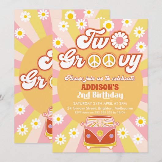 Roze gele bruine bruine bruine roovy roodbruine tw kaart (Voorkant / Achterkant)