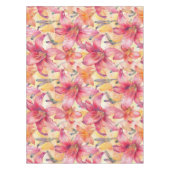 Roze Gele Daglelies Tafelkleed (Voorkant)