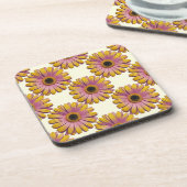 Roze Gele Daisies Onderzetter Set (Linkerzijde)