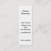 Roze, gele en blauwe abstracte wolken mini visitekaartje (Achterkant)