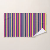 Roze, gele en blauwe strepen bad handdoek (Handdoek)
