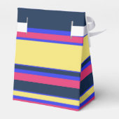 Roze, gele en blauwe strepen bedankdoosjes (Achterkant)