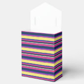 Roze, gele en blauwe strepen bedankdoosjes (Geopend)