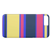 Roze, gele en blauwe strepen Case-Mate iPhone case (Achterkant (Horizontaal))