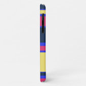 Roze, gele en blauwe strepen Case-Mate iPhone case (Achterkant/links)