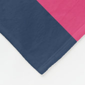 Roze, gele en blauwe strepen fleece deken (Hoek)