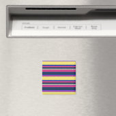 Roze, gele en blauwe strepen magneet (Insitu (Vaatwasser))
